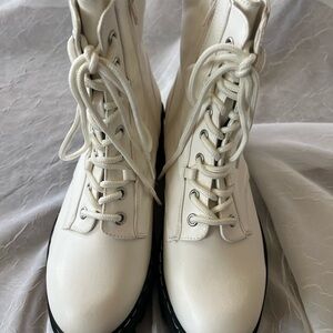 Bamboo Lace-Up Platform Boots